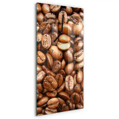 Relógio de parede retangular Grãos de café