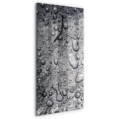 Relógio de vidro vertical Gotas
