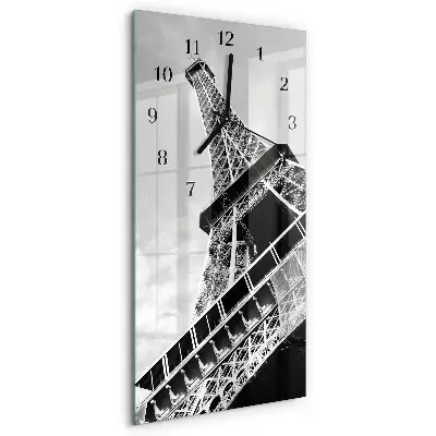 Relógio de parede retangular Torre Eiffel