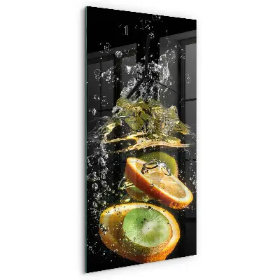 Relógio de parede retangular Água de frutas