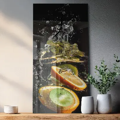 Relógio de parede retangular Água de frutas