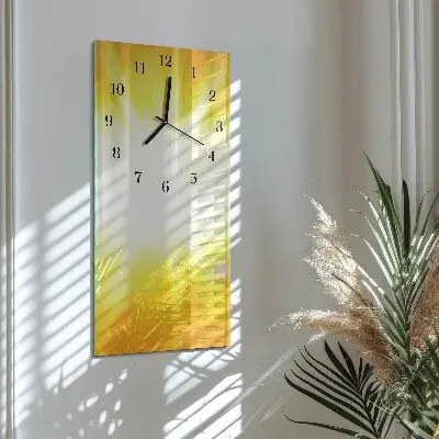 Relógio de vidro vertical Luz solar