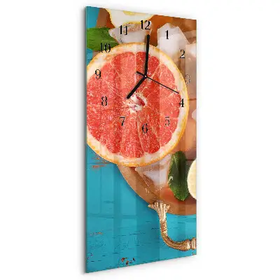 Relógio de vidro vertical Toranja