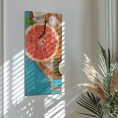 Relógio de vidro vertical Toranja
