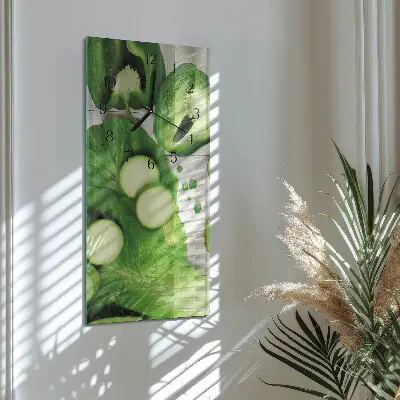 Relógio de parede retangular Vegetais