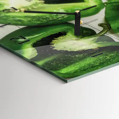 Relógio de parede retangular Vegetais