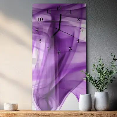 Relógio de parede retangular Padrão Viola