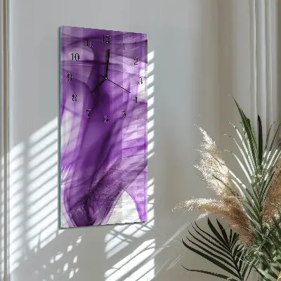 Relógio de parede retangular Padrão Viola