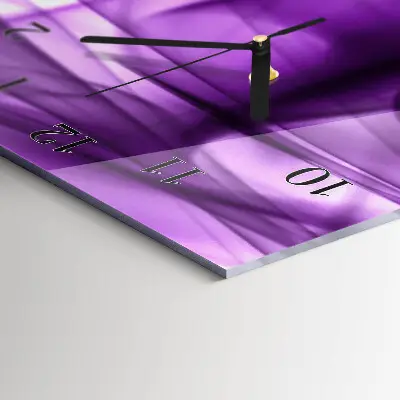 Relógio de parede retangular Padrão Viola