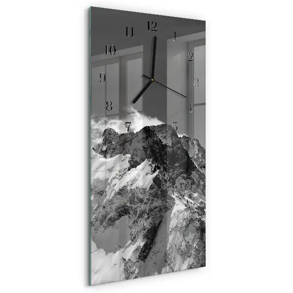 Relógio de vidro vertical Montanha