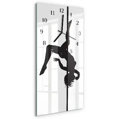 Relógio de parede retangular Dançarina de pole dance