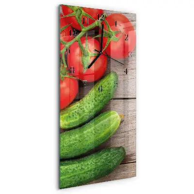 Relógio de parede retangular Vegetais