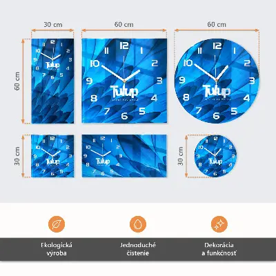 Relógio de parede retangular Papel