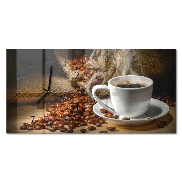 Relógio de parede infusão de café