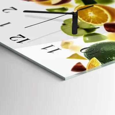 Relógio retangular Mix de frutas