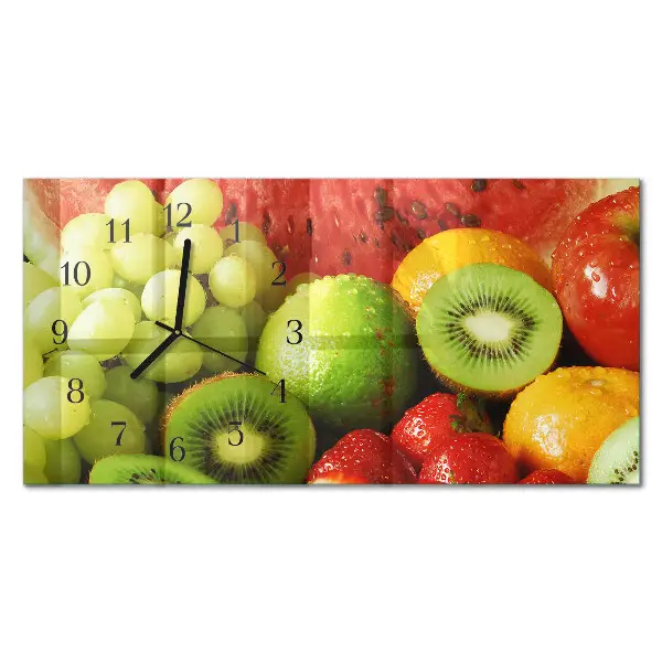 Relógio de vidro horizontal Produtos de frutas
