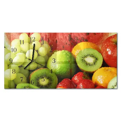 Relógio de vidro horizontal Produtos de frutas