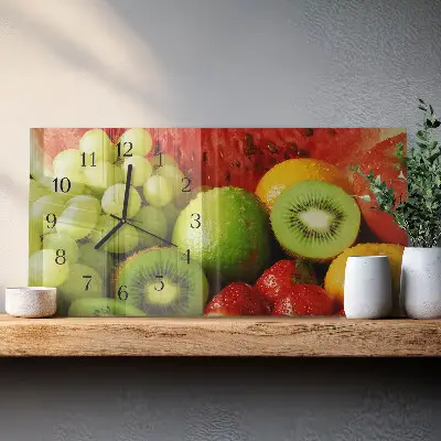 Relógio de vidro horizontal Produtos de frutas