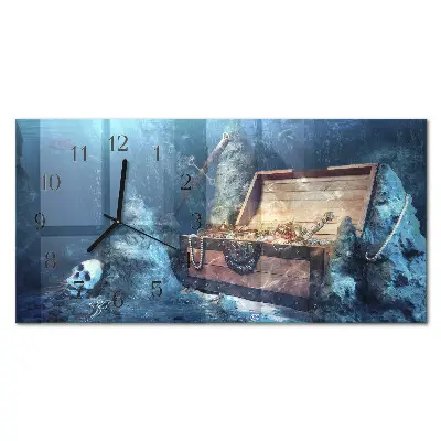 Relógio de parede objetos de valor submersos