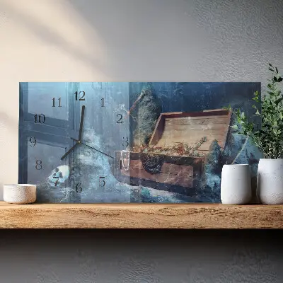 Relógio de parede objetos de valor submersos
