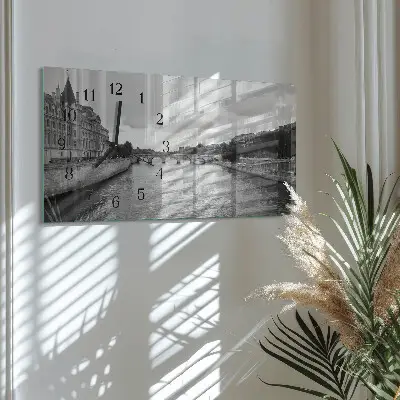 Relógio de vidro horizontal Pontes parisienses