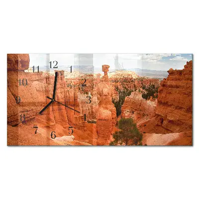 Relógio de vidro horizontal Bryce Canyon