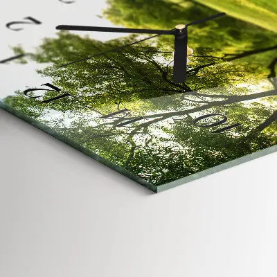 Relógio de parede Natureza verde