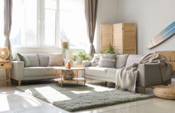 Sala de estar em estilo natural - descobrindo a beleza da natureza no interior