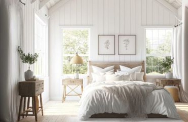 Um quarto aconchegante em estilo escandinavo - como organizá-lo?