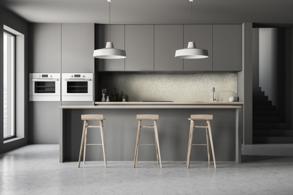 Painéis de cozinha estampados