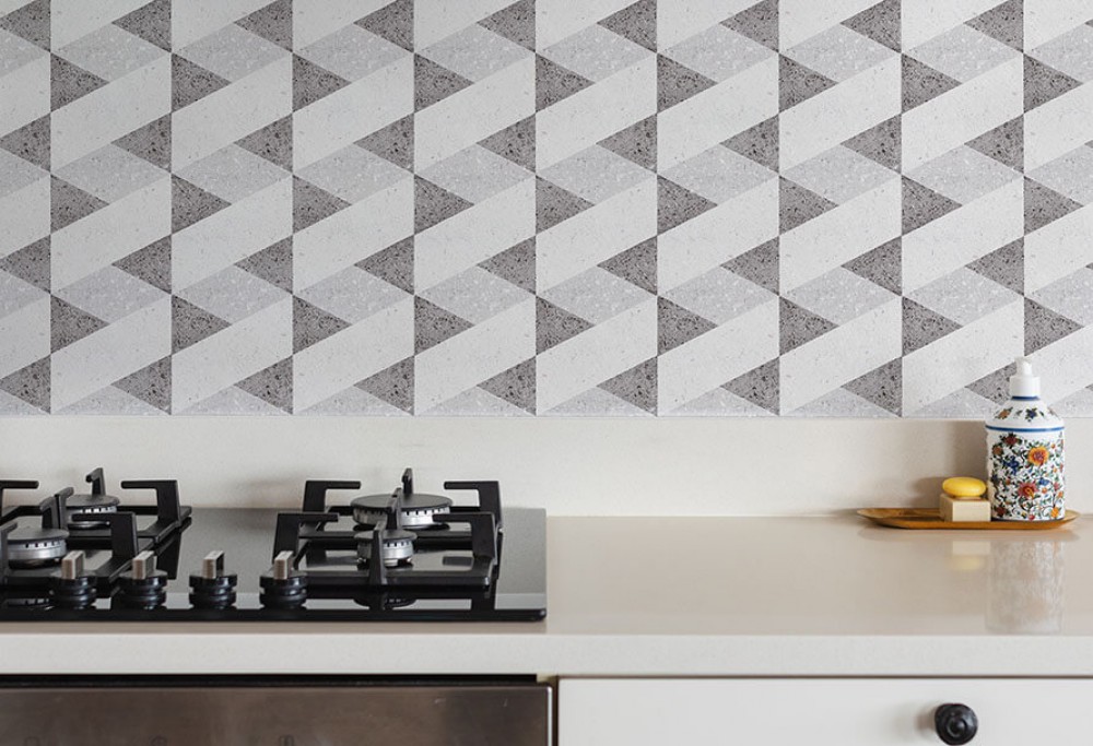 A parede da cozinha sem reforma