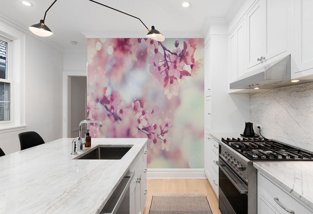 A parede da cozinha sem reforma