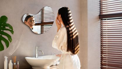 Que espelho para uma casa de banho pequena? Inspiração prática e com estilo