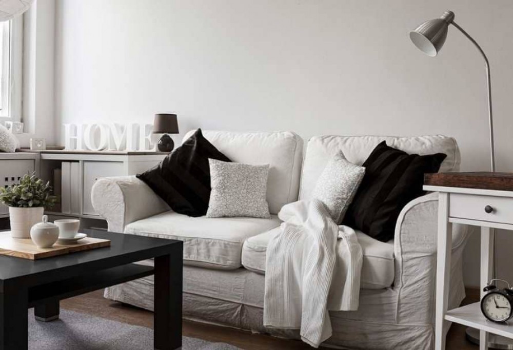 Sala de estar em estilo escandinavo