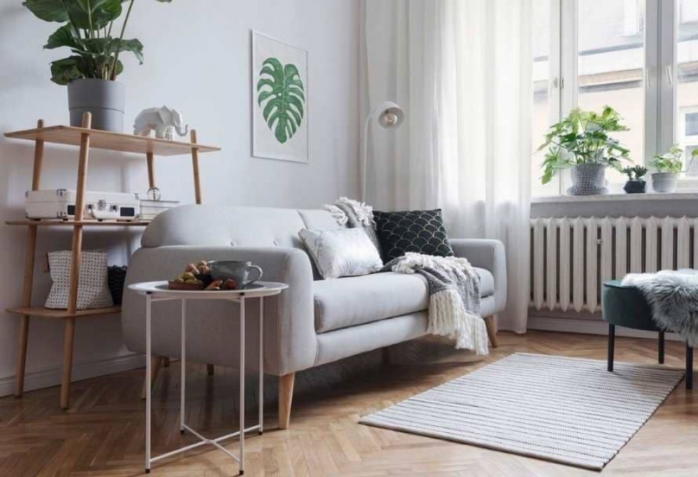 como organizar uma sala de estar em estilo escandinavo