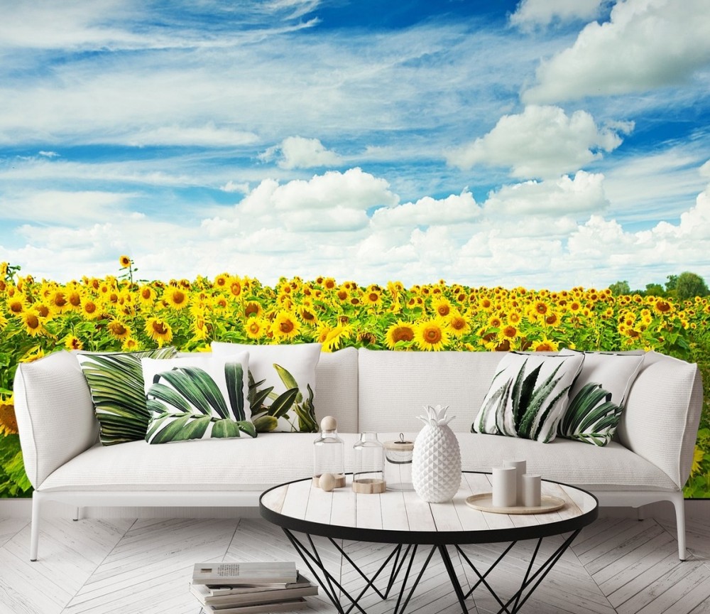 papéis de parede 3D com flores