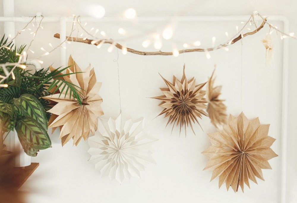 decorações de papel para as férias